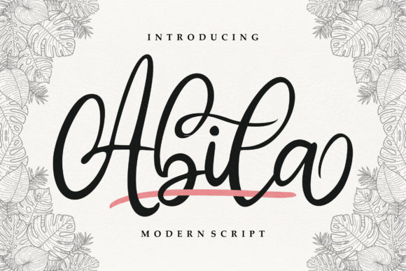 Abila: A Handwritten Font for Editorial Elegance