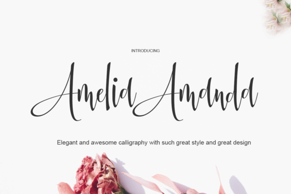 Amelia Amanda: A Timeless Script Font for Makers