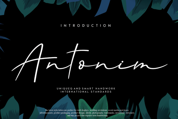 Antonim: A Handwritten Font for Your Brand Identity