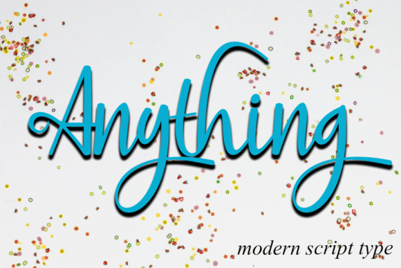 Anything: A Modern Handwritten Font for Web Design
