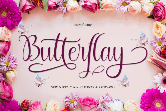 Butterflay: A Handwritten Font for Editorial Design