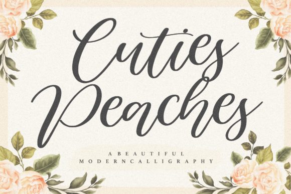 Cuties Peaches: A Timeless Handwritten Font for Crafters