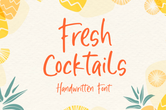 Fresh Cocktails: A Timeless Handwritten Font for Branding