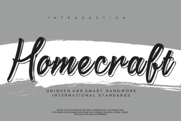 Homecraft: A Timeless Handwritten Font for Editorial Design