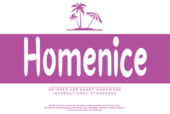 Homenice: The Handwritten Font for Marketers