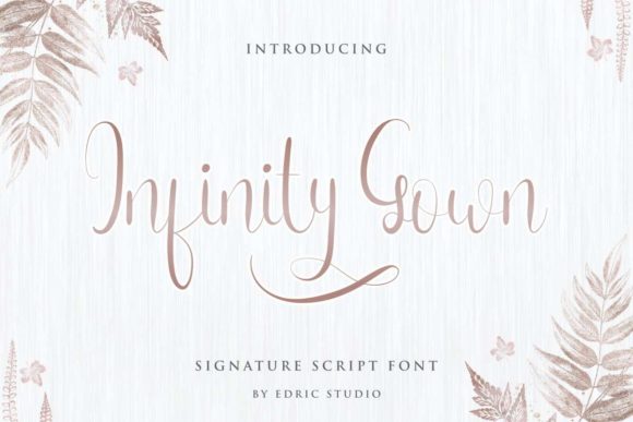 Infinity Gown: A Handwritten Font for Elegant Branding