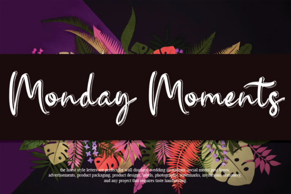 Monday Moments: A Handwritten Font for Editorial Design