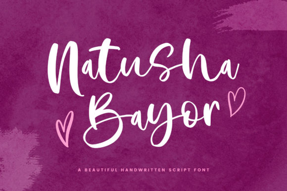 Natusha Bayor: A Versatile Script Font for Editorial Design