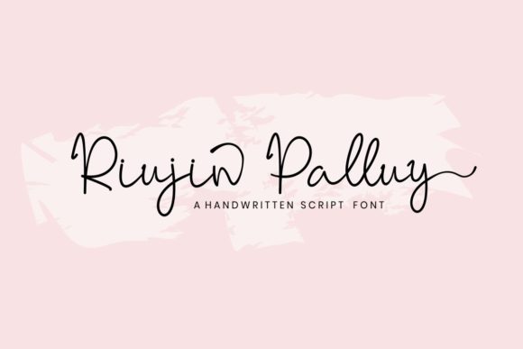 Riujin Palluy: A Delicate Handwritten Font for Makers