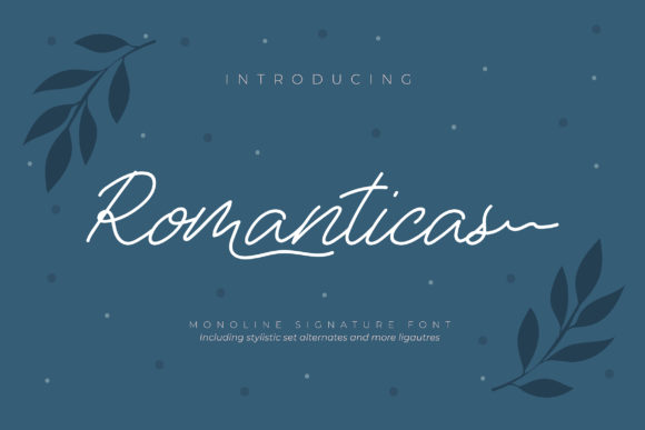 Romanticas: A Handwritten Font for Editorial Design