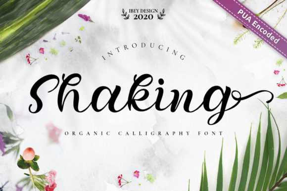 Shaking: A Handwritten Font for Elegant Editorial Design