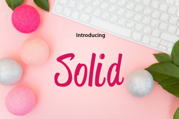 Solid: A Sweet Handwritten Font for Makers