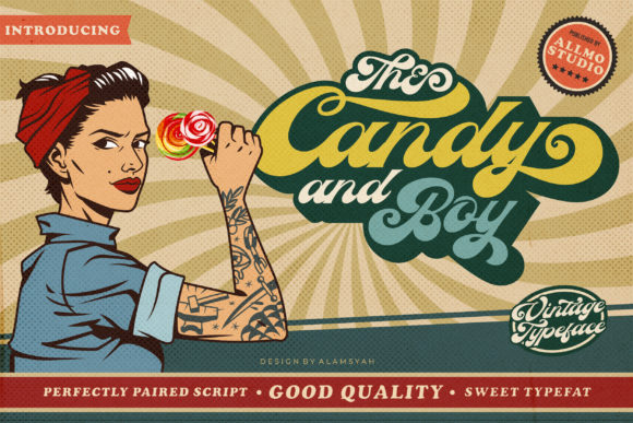 The Candy and Boy: A Retro Script Font for Campaigns