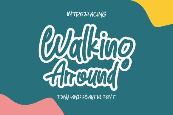 Walking Around: A Versatile Handwritten Font for Crafters